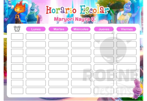 Elemental Girl Horario Escolar